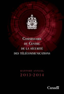 couverture : 2013-2014 Rapport annuel