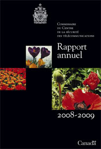 couverture : 2008-2009 Rapport annuel