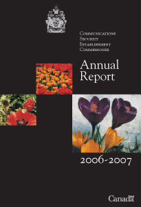 2006-2007 Annual Report Cover