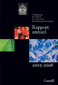 couverture : 2005-2006 Rapport annuel