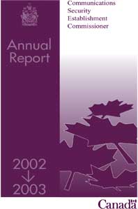 2002-2003 Annual Report Cover