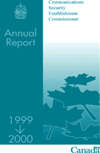 1999-2000 Annual Report Cover