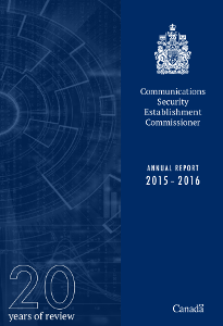 cover of 2015-2016 annual report