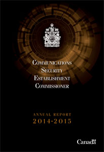couverture : 2014-2015 Rapport annuel